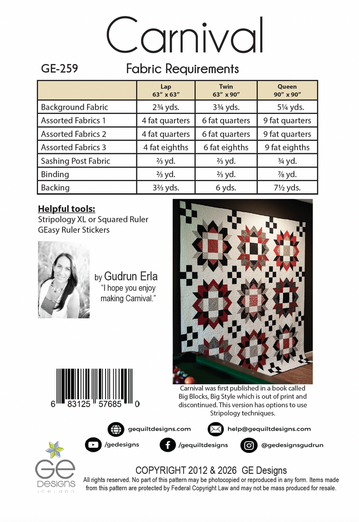 Carnival Quilt Pattern GE-259