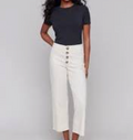 Charlie B Button Fly Crop Pant