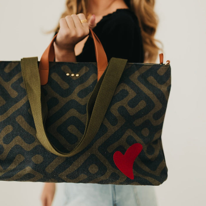Chelsie Canvas Printed Tote - CAMO PREORDER!