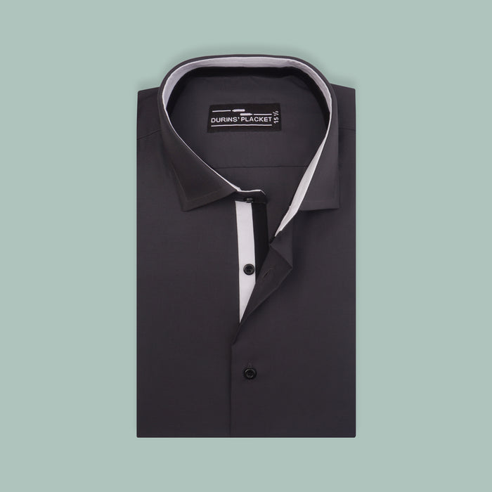CHEVRON GREY LINER SHIRT