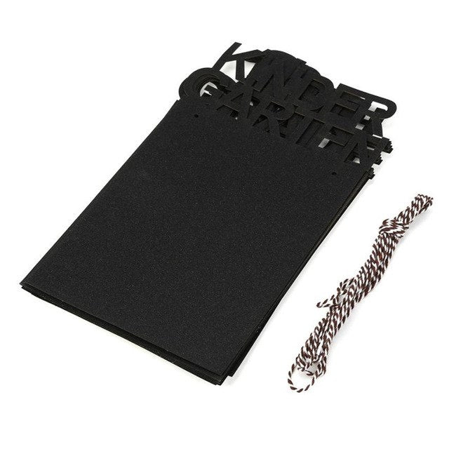 Child Graduation Party Photo Frame Bunting Black