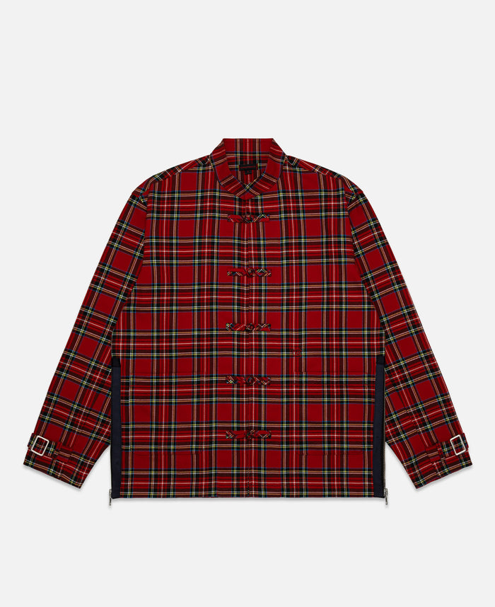 Chinese Plaid Jacket (Red)