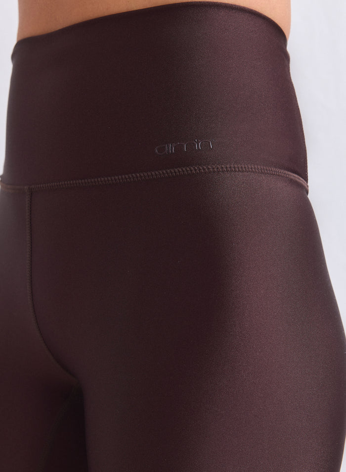 Korkeavyötäröiset suklaanruskeat aim'n Shimmer Tights -trikoot hienovaraisella metallinhohdolla. [XS-165cm]