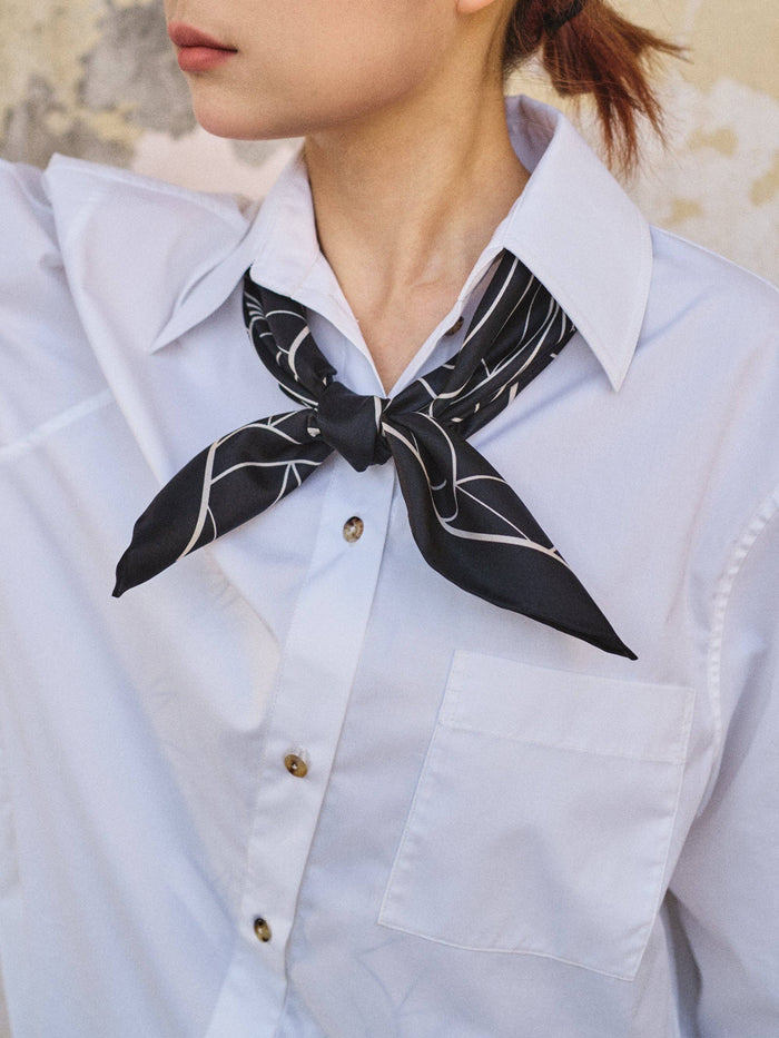 Chrysler Silk Bandana Scarf - Empire Black