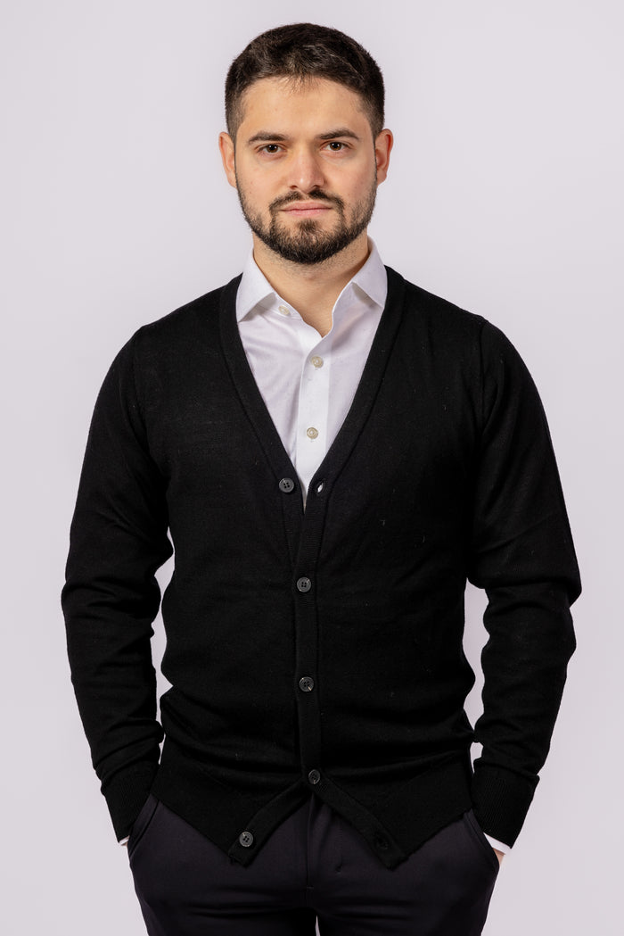 Classic Button-Up Cardigan - Atica Man