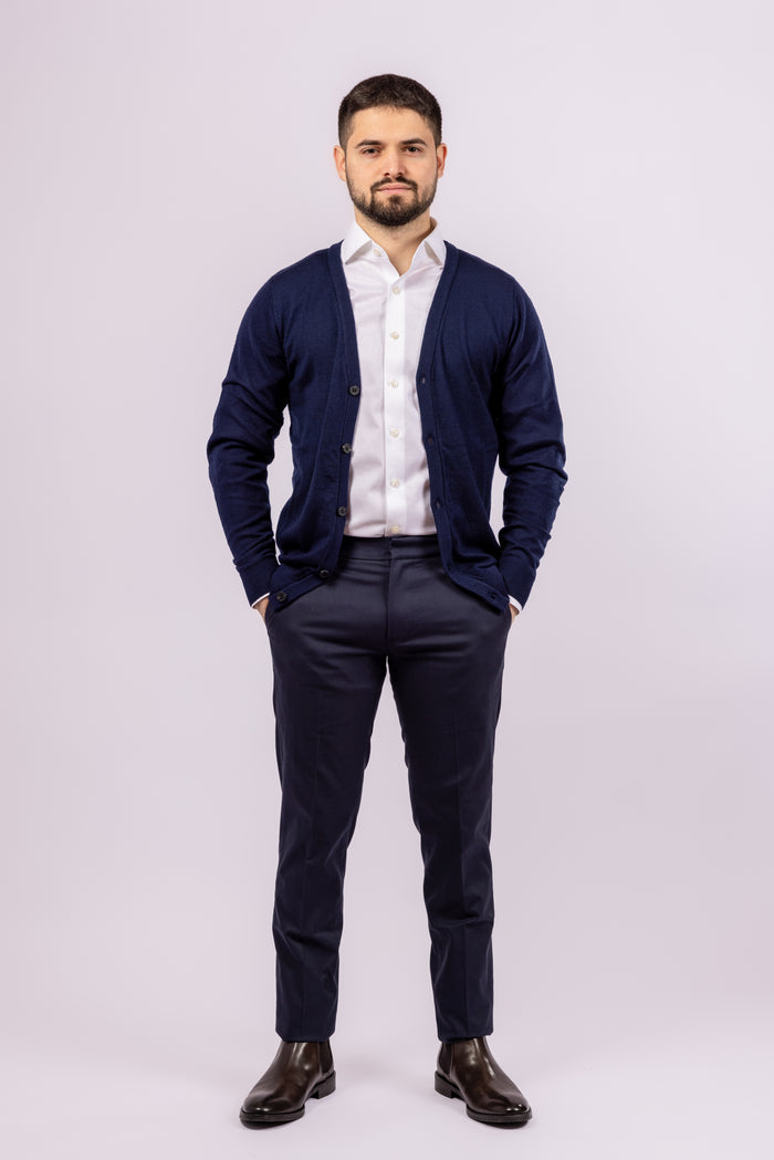 Classic Button-Up Cardigan - Atica Man
