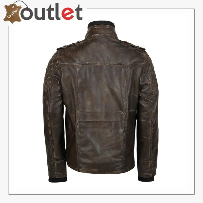 Side view of the black motorcycle riding jacket showing forward set sleeves