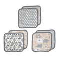 Clean & Cuddly 6-Pack Terry Washcloth Set - Grey Elephant Grazer