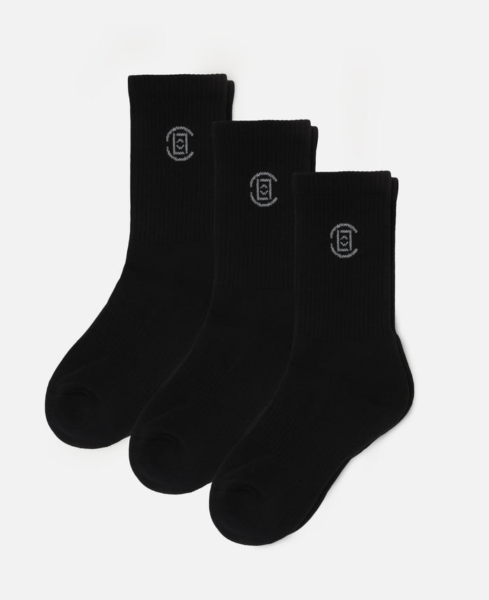 CLOT Jacquard Logo Socks (Black)