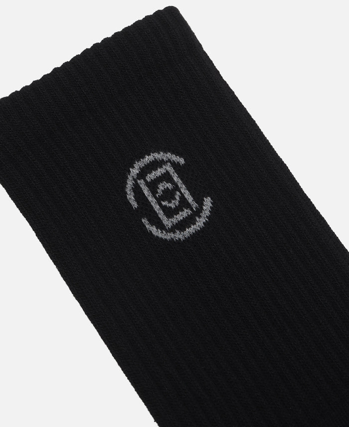 CLOT Jacquard Logo Socks (Black)