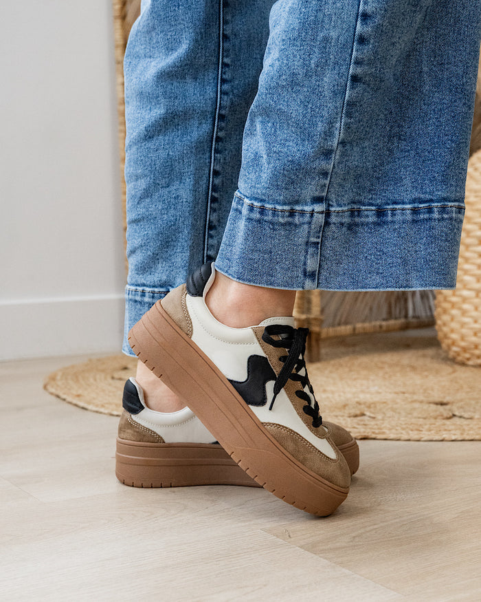 Corkys Pop Off Platform Sneakers - Tan SALE Corkys Footwear