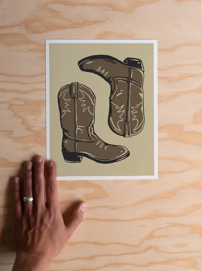 Cowboy Boots Print - 8x10