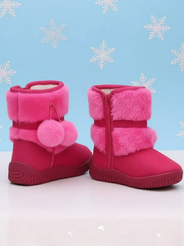Cozy & Warm Faux Fur Snow Boots Mia Belle Girls