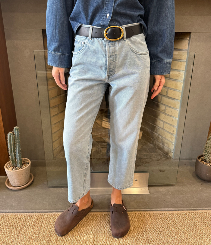Cropped Mid Rise Jeans