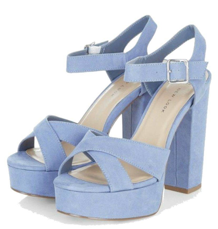 Cross Strap Block Heels - Dubai Offers Today
