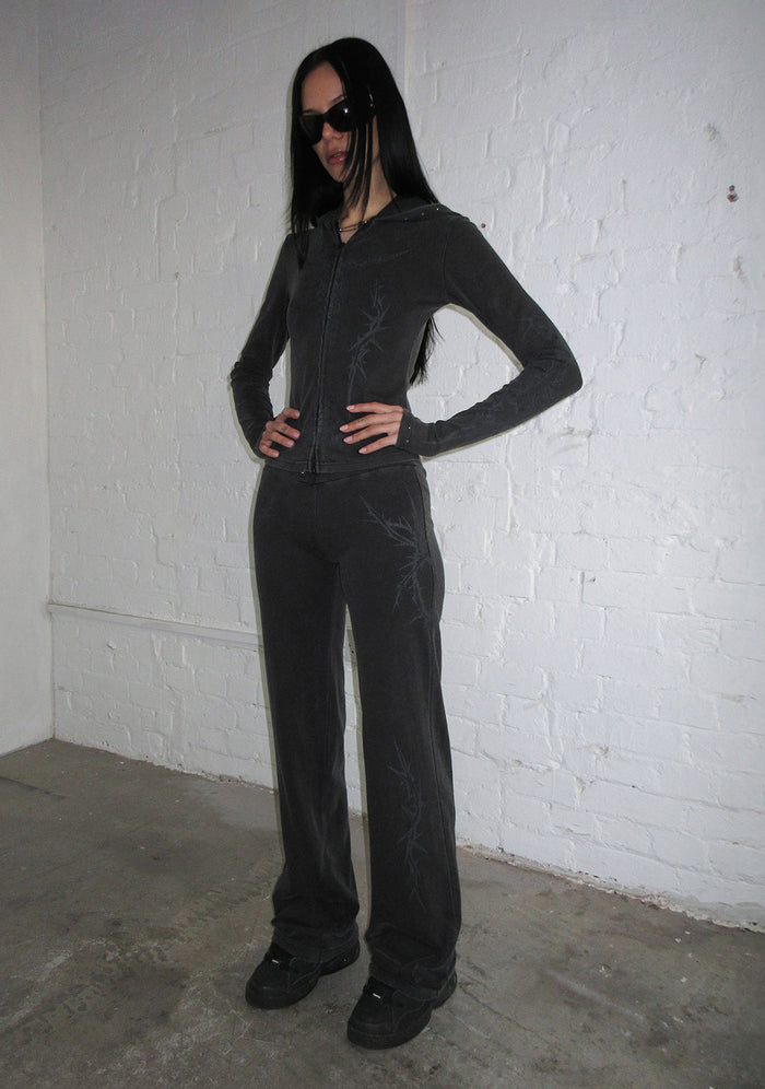CURSE SCULPT STRETCH PANTS WASHED CHARCOAL