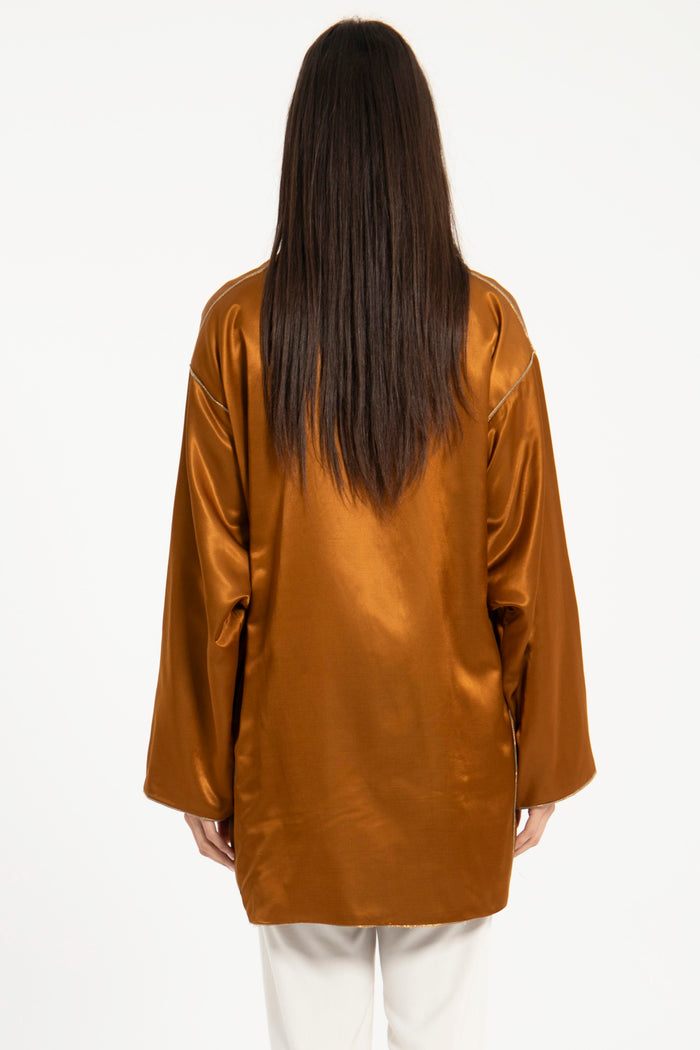 Daraa Cotton Satin Kimono Jacket