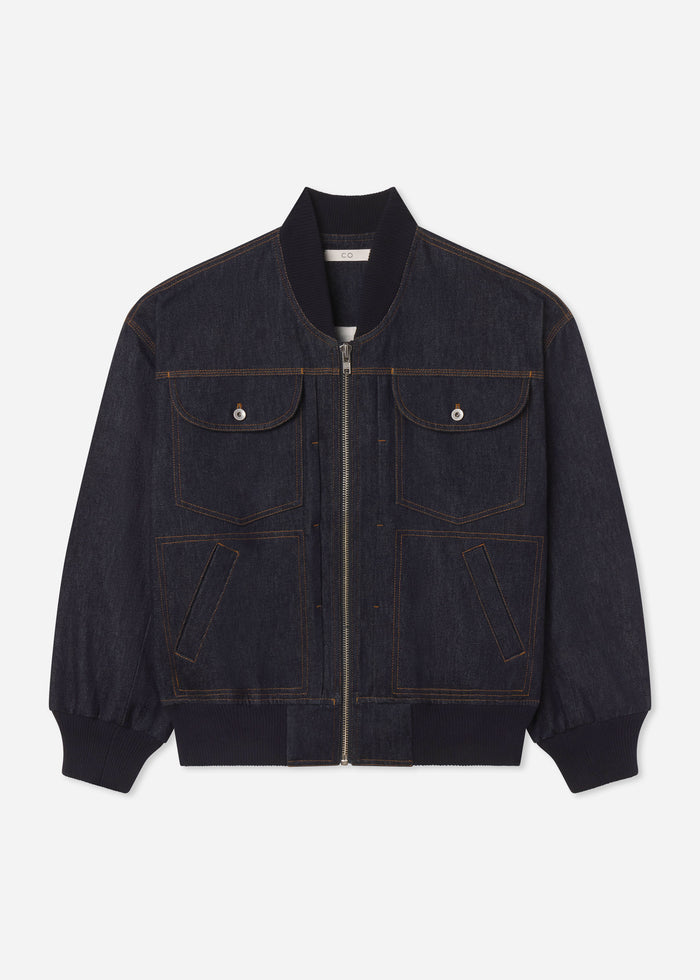 Denim Bomber - Indigo