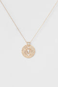 Diamond Marquise Open Heart Chain Necklace - 14k Yellow Gold