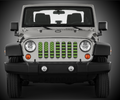 Distressed Lime green Inserts & Vent Decals Bundle