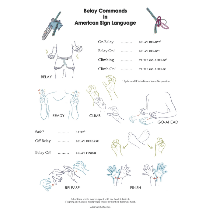 Do Do What?! A Climber's Guide to American Sign Language