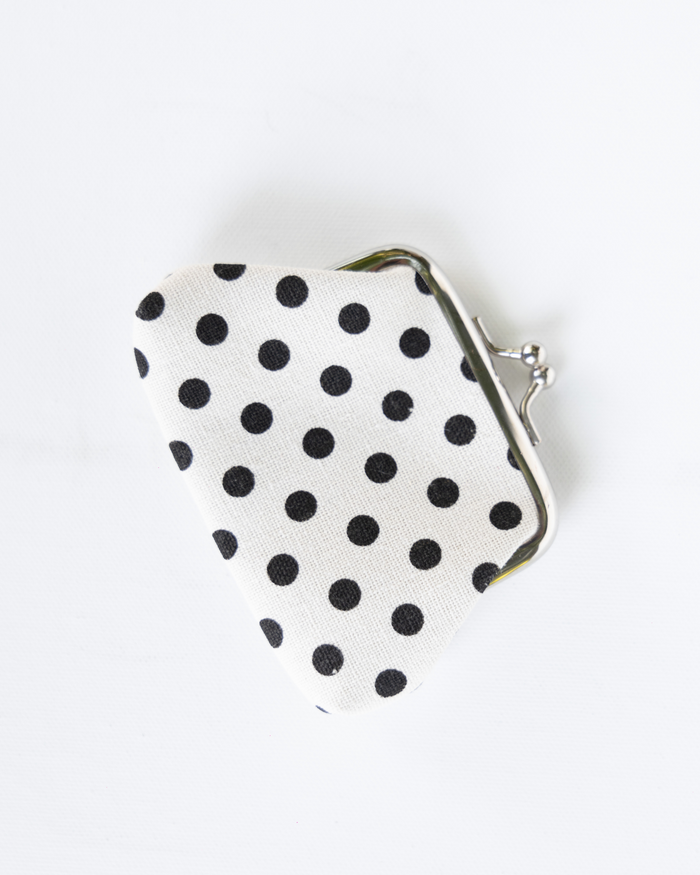 dotted coin purse