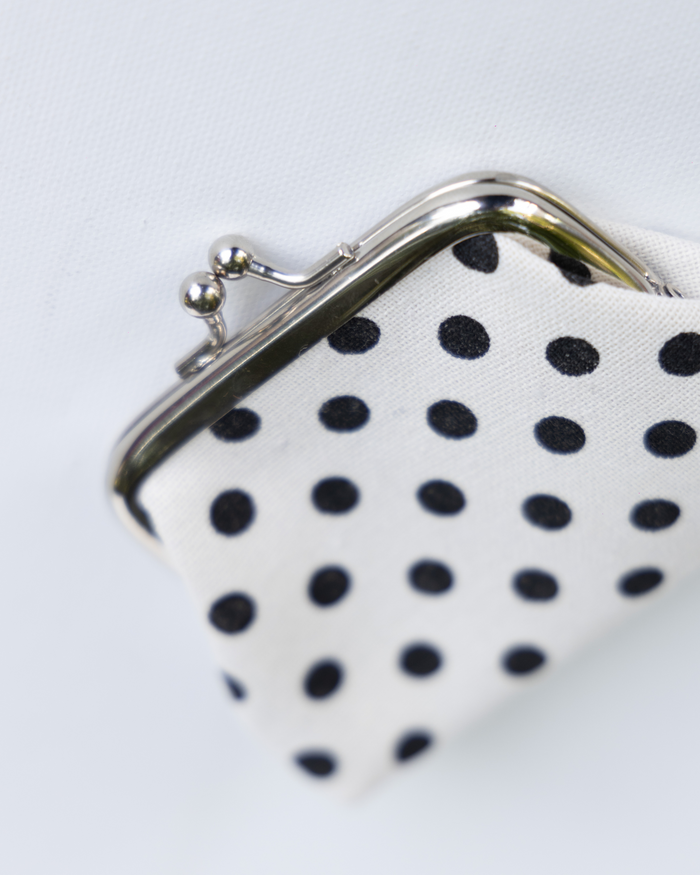 dotted coin purse