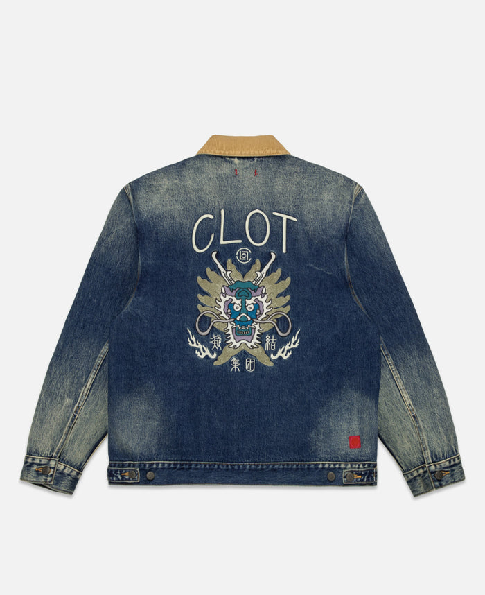 Dragon Denim Jacket (Navy)