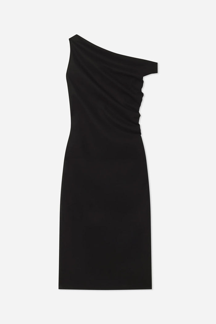 Draped Back Dress - Black