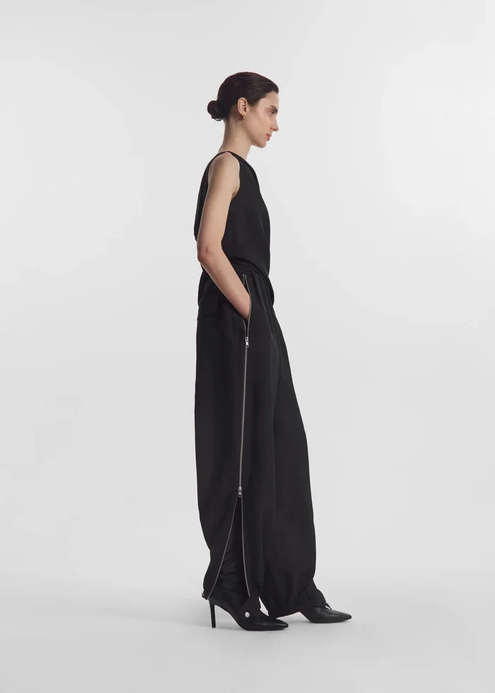 Draped Back Top - Black
