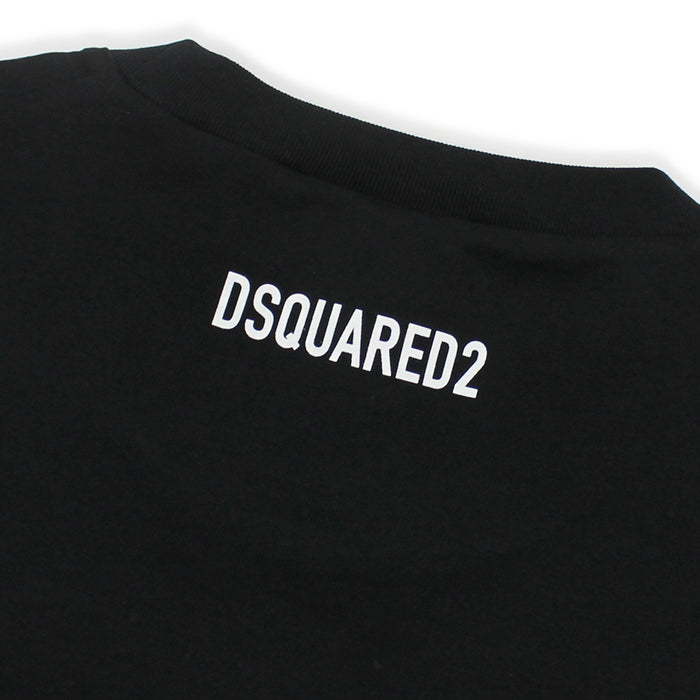 DSQUARED2 - DSQ2 Logo T-Shirt in Black - Nigel Clare