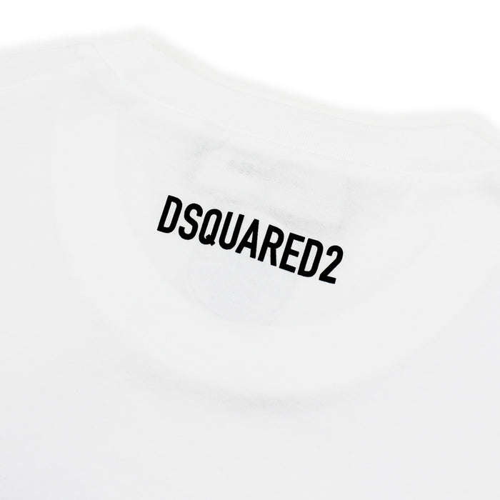 DSQUARED2 - DSQ2 Logo T-Shirt in White - Nigel Clare