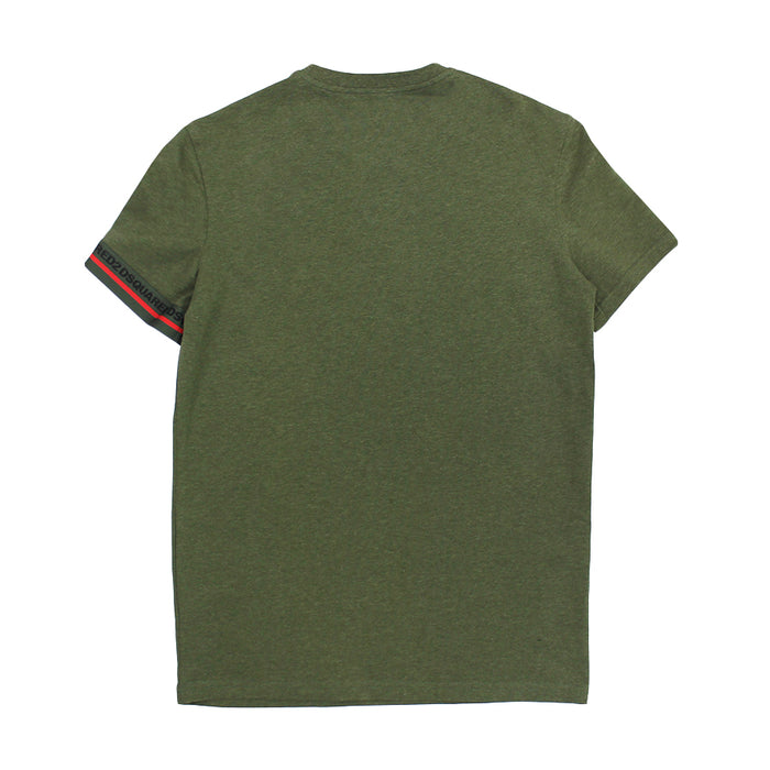 DSQUARED2 - Tape Sleeve Logo T-Shirt in Green - Nigel Clare