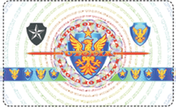 DuraGard Optigram "Utopia" Holographic Laminate with Smart Chip Cut-Out - DCD-508982-301