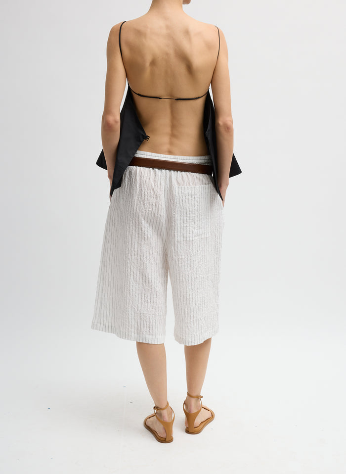 ECO POPLIN STRAPPY OPEN BACK TOP