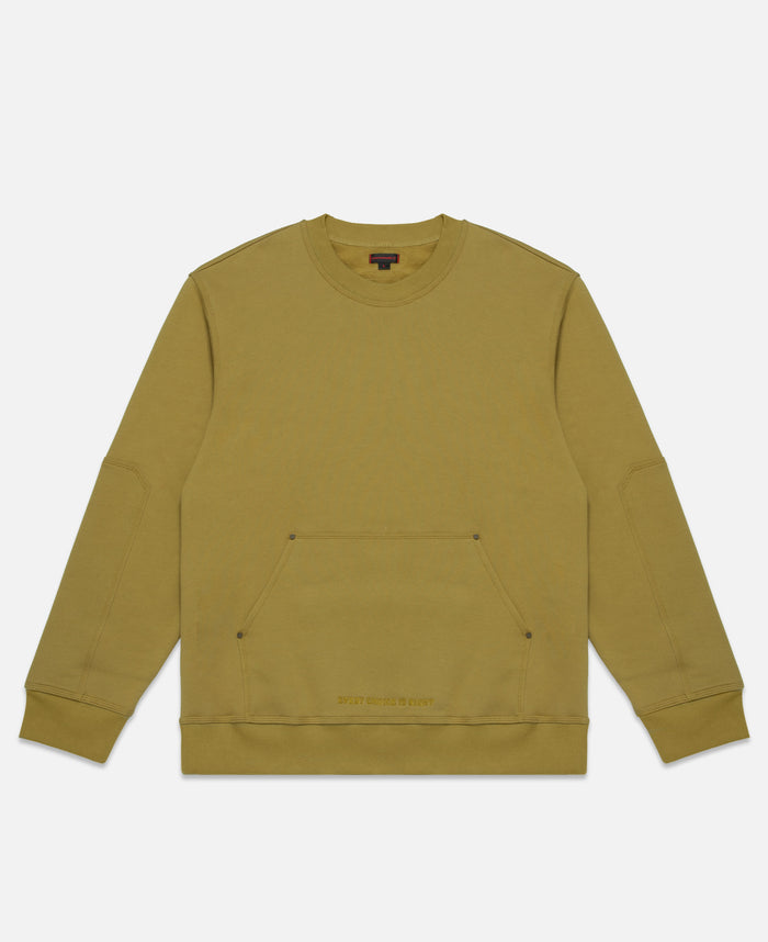 Elbow Patch Crewneck (Beige)