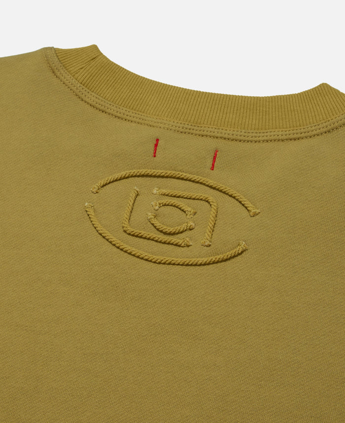 Elbow Patch Crewneck (Beige)
