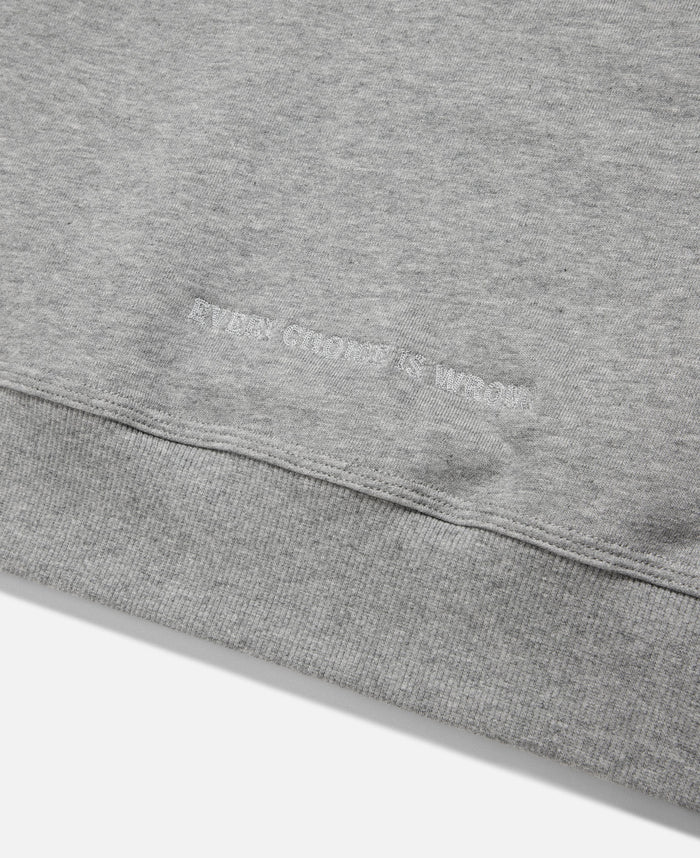 Elbow Patch Crewneck (Grey)