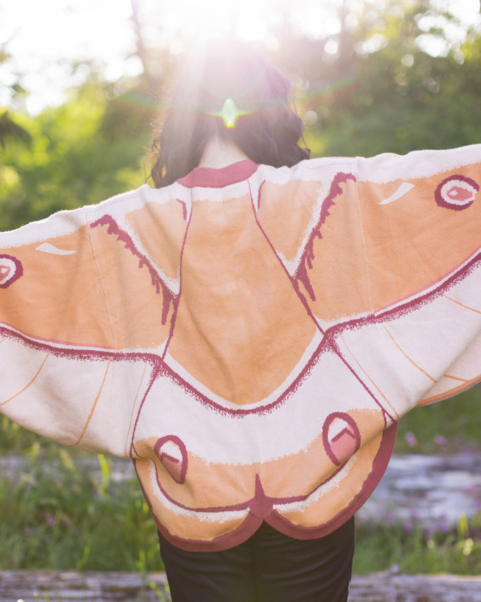 Emperor Gum Moth Cardigan