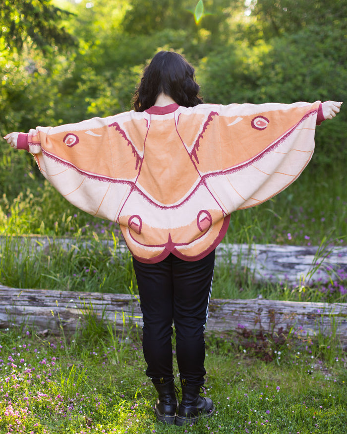 Emperor Gum Moth Cardigan