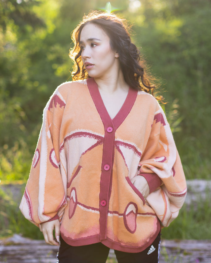 Emperor Gum Moth Cardigan
