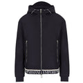Emporio Armani - Blouson Hooded Jacket with Logo tape in Navy - Nigel Clare