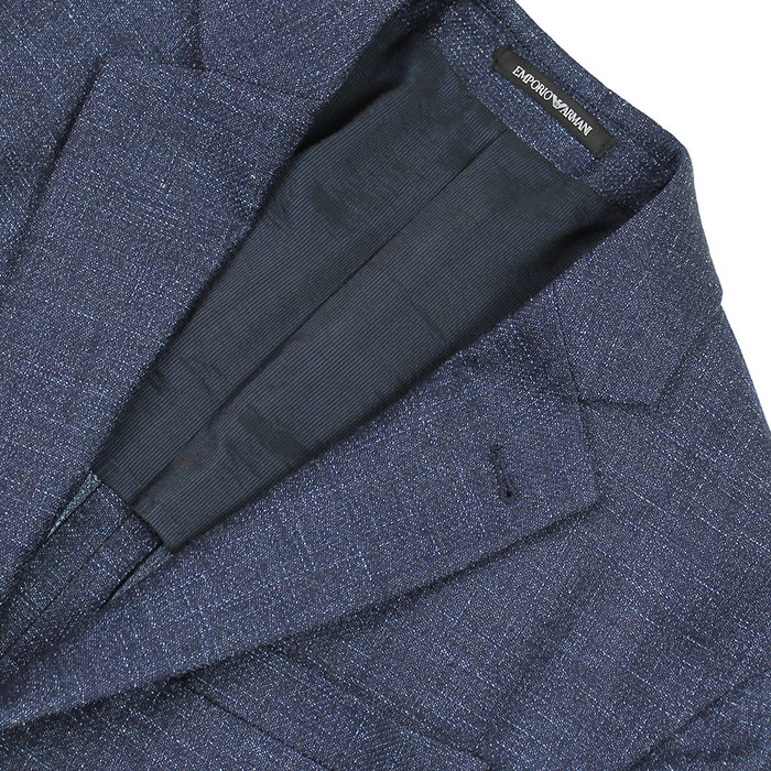 Emporio Armani - F Line Navy Fleck Blazer - Nigel Clare