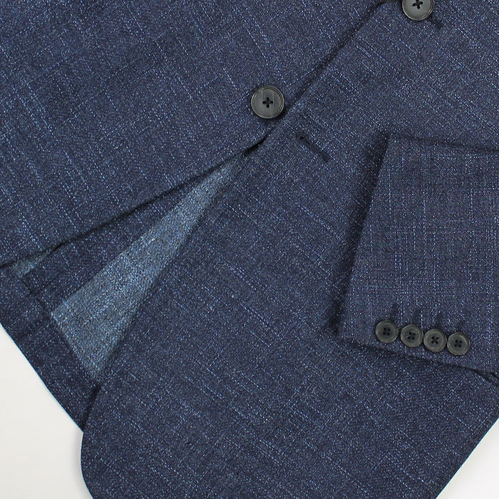 Emporio Armani - F Line Navy Fleck Blazer - Nigel Clare