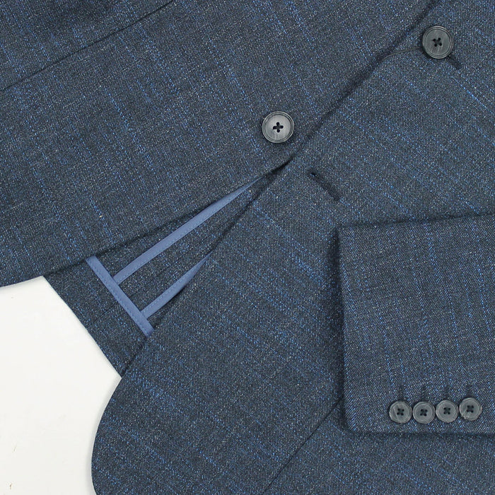 Emporio Armani - G Line Deco Fleck Blazer in Blue - Nigel Clare