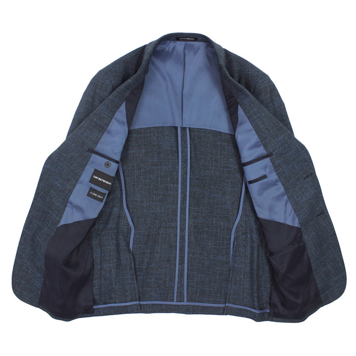 Emporio Armani - G Line Deco Fleck Blazer in Blue - Nigel Clare