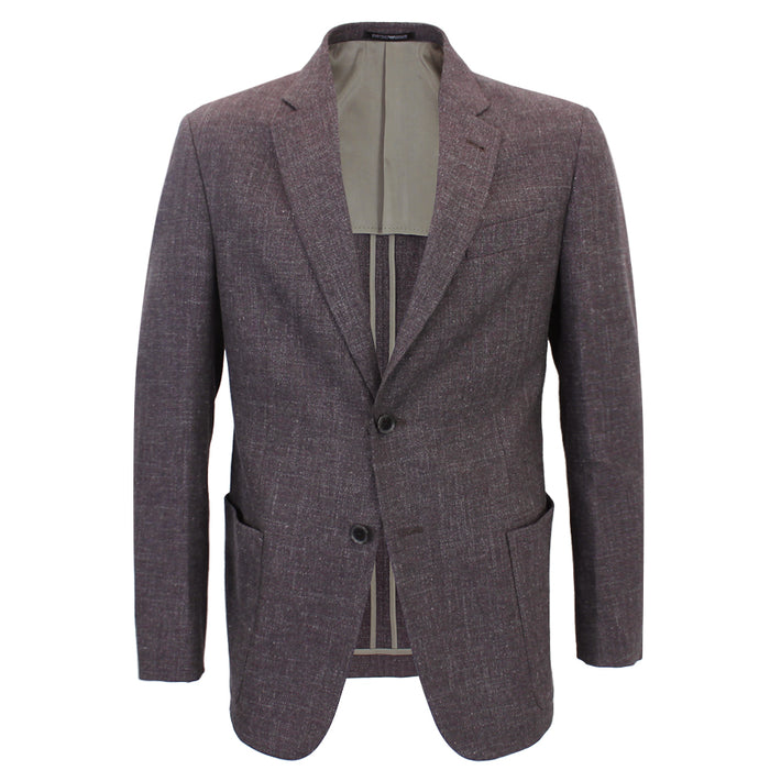 Emporio Armani - G Line Deco Fleck Blazer in Wine - Nigel Clare