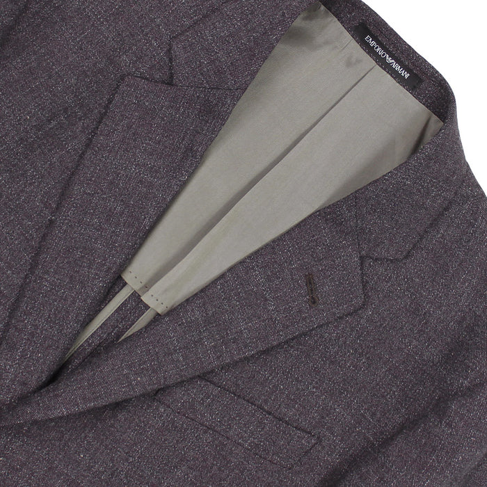 Emporio Armani - G Line Deco Fleck Blazer in Wine - Nigel Clare