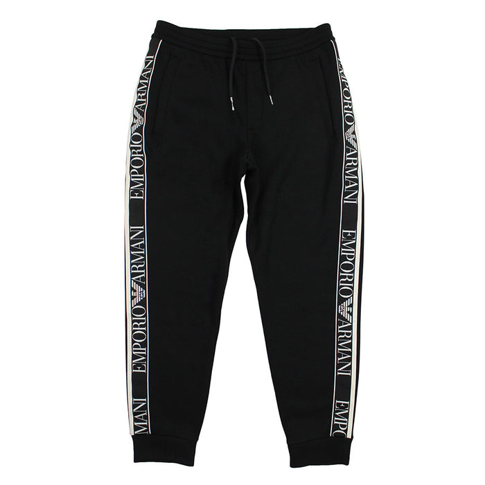Emporio Armani - Logo Tape Joggers in Black - Nigel Clare