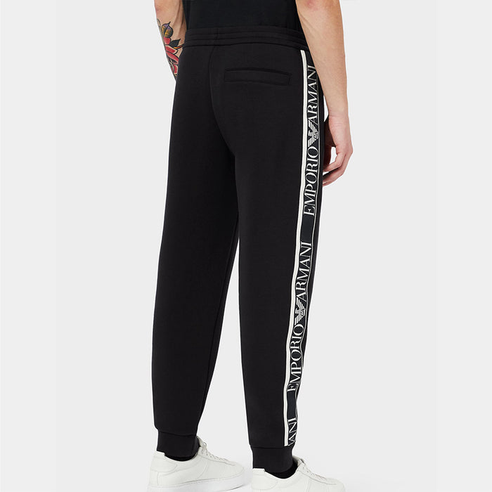 Emporio Armani - Logo Tape Joggers in Black - Nigel Clare
